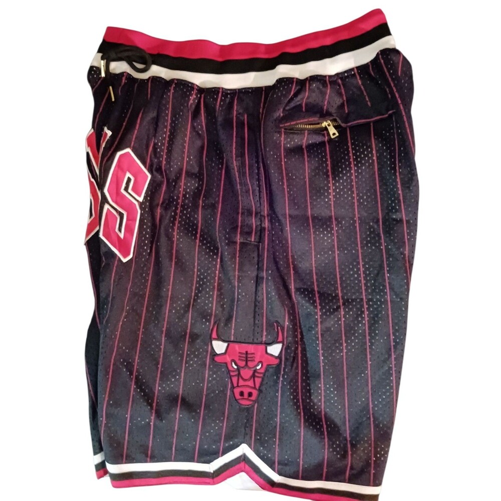 Chicago Bulls (NBA)-(Just Don)-(Pin Stripe)-(Shorts)-(Decent Cond.)-(XL)-$35.00 - Picture 7 of 9